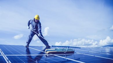 how to clean solar panels